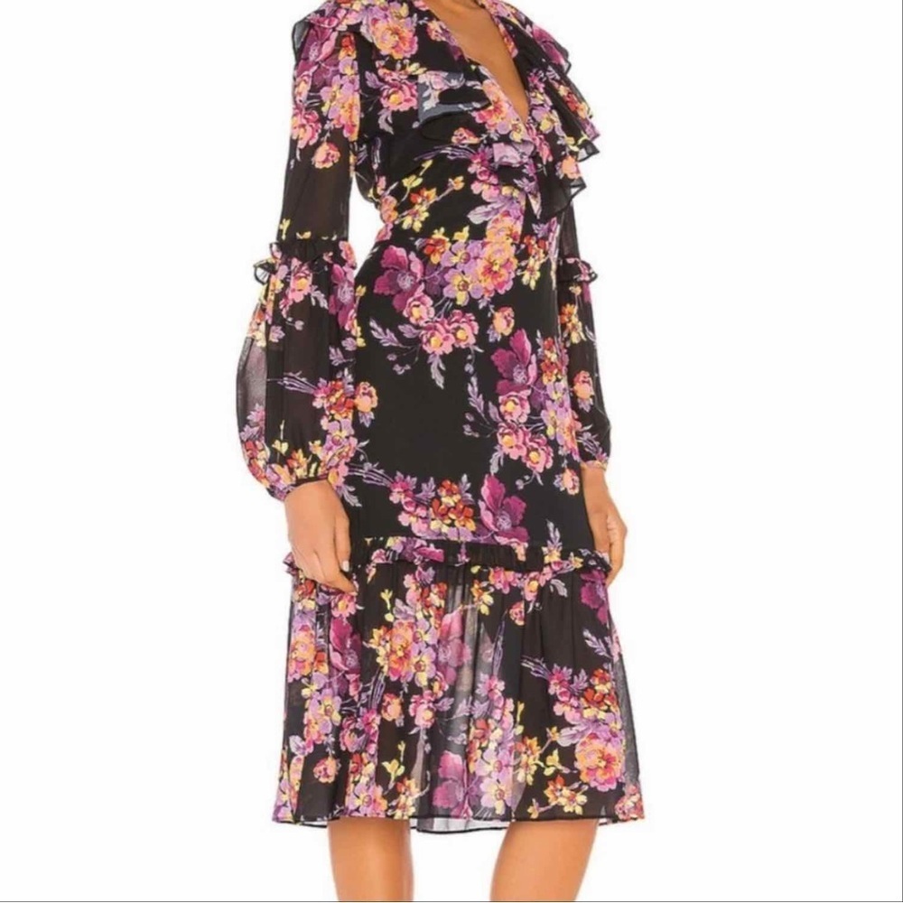 Amanda Uprichard | Talulah Midi Dress in Evening
Blossom Size Small